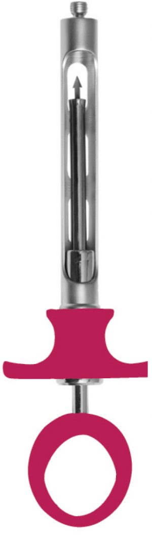 Aspirating Syringes 1.8cc Pink