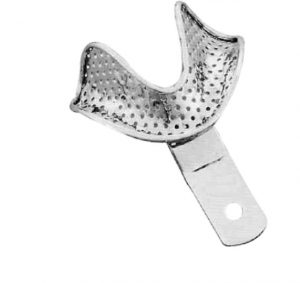 Impression Tray L Denture Less Perforated