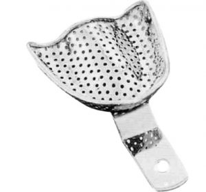 Impression Tray L Denture Less Perforated