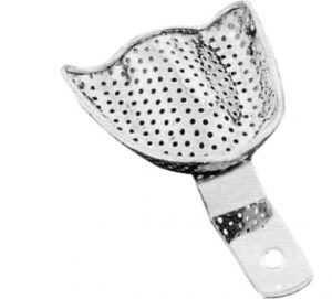 Impression Tray M Denture Less Perforated