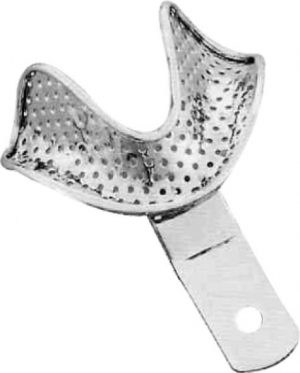 Impression Tray M Denture Less Perforated